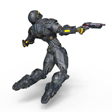 3d cg işleme bir robot