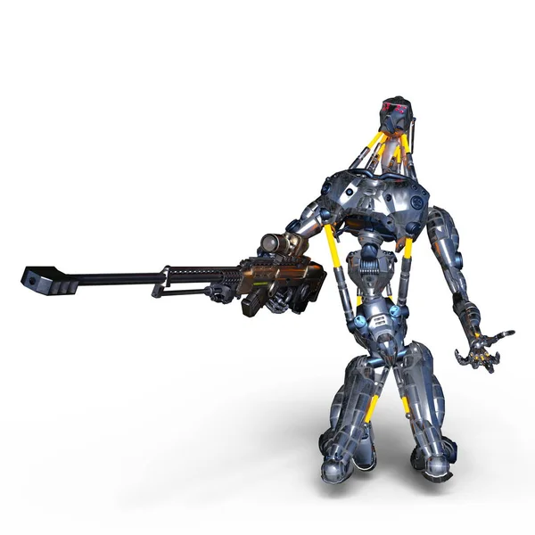 3D CG rendering of a robot — Stock Photo, Image