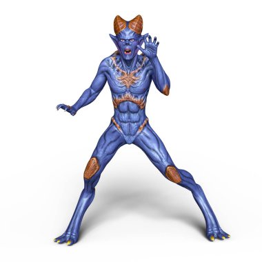 bir canavar 3d cg işleme