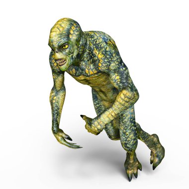 bir canavar 3d cg işleme