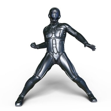 bir cyborg 3d cg render