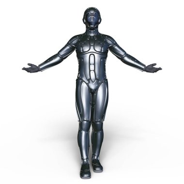 bir cyborg 3d cg render