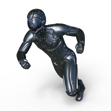 bir cyborg 3d cg render