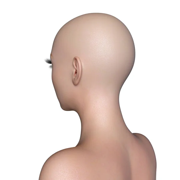 3D CG rendering of the woman head — Stock Photo, Image