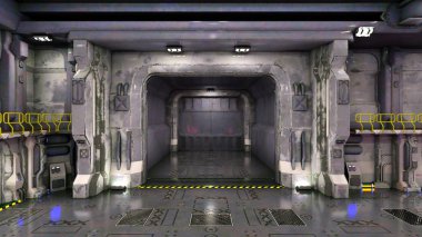 bir hangar 3d cg render