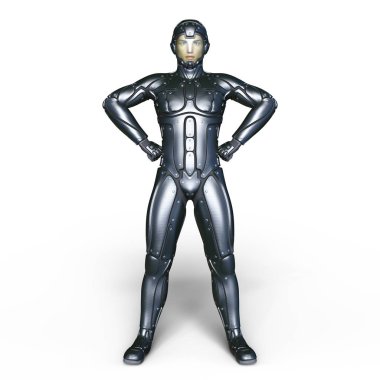 bir süper kahraman 3d cg render