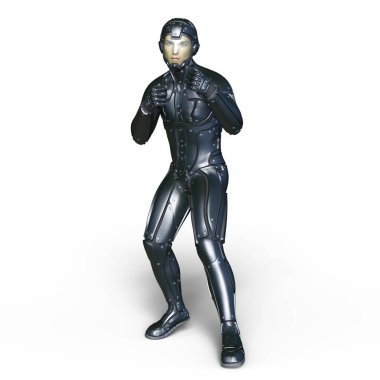 bir süper kahraman 3d cg render