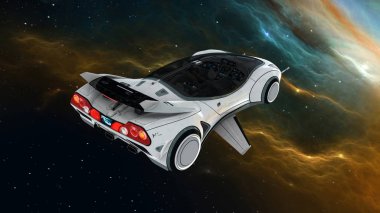 Uzay araba 3d cg render