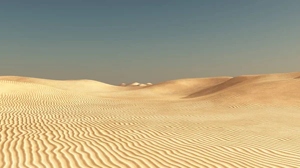 3D CG renderização do deserto — Fotografia de Stock