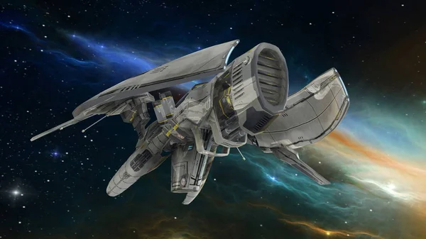 3D CG візуалізація космічного корабля — стокове фото