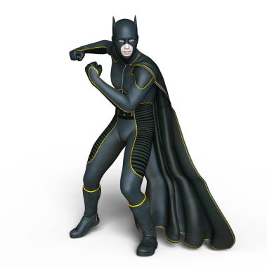 bir süper kahraman 3d cg render