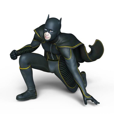 bir süper kahraman 3d cg render