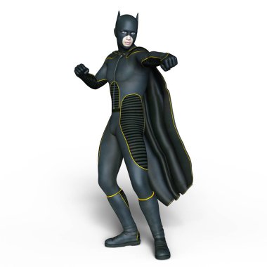 bir süper kahraman 3d cg render