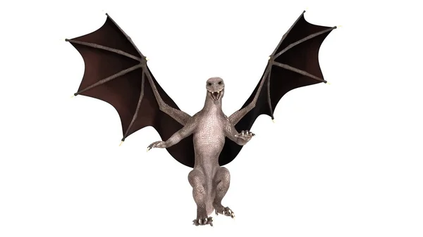 3D cg Darstellung eines Drachen — Stockfoto