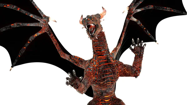 3D CG representación de un dragón —  Fotos de Stock