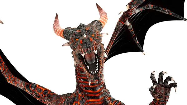 ドラゴンの 3 d cg のレンダリング — ストック写真