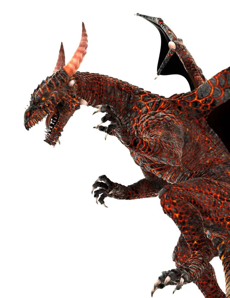 3D CG representación de un dragón —  Fotos de Stock