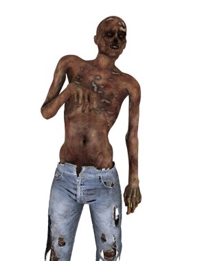 3d cg işleme bir zombi