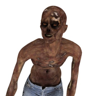 3d cg işleme bir zombi