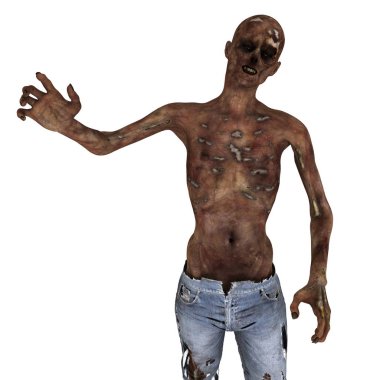 3d cg işleme bir zombi