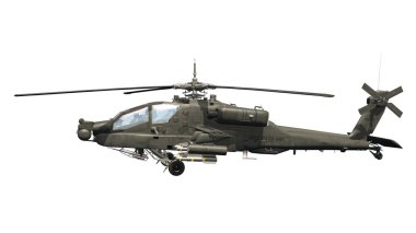 bir helikopter 3d cg render