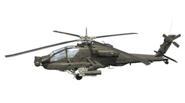 bir helikopter 3d cg render