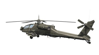 bir helikopter 3d cg render