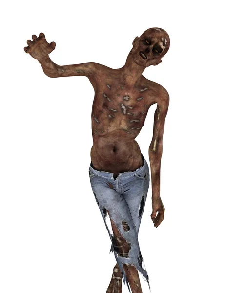 3D CG representación de un zombie — Foto de Stock