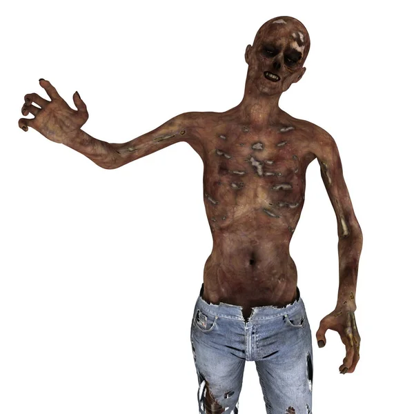 3D CG representación de un zombie —  Fotos de Stock