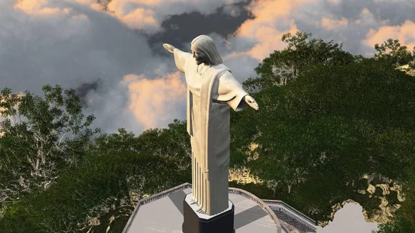 Het standbeeld van Jezus Christus — Stockfoto