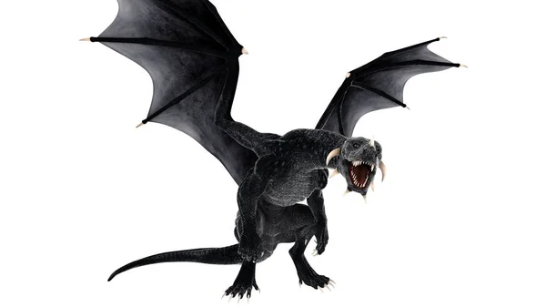 3D cg Darstellung eines Drachen — Stockfoto