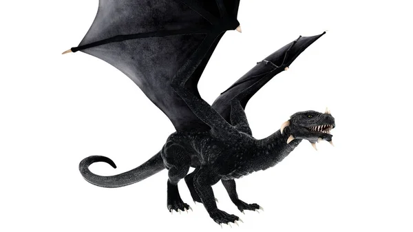 3D cg Darstellung eines Drachen — Stockfoto