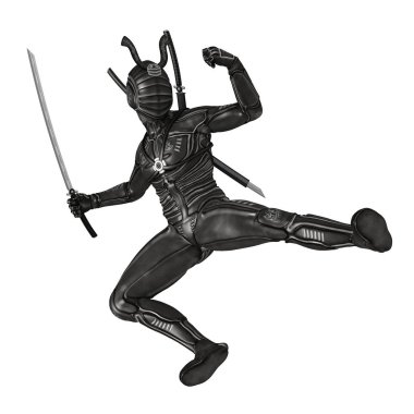 bir cyborg fencer 3d cg render