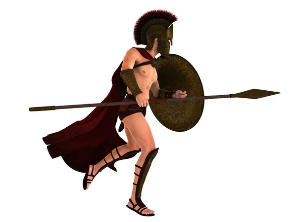 3D cg-rendering av gladiator — Stockfoto