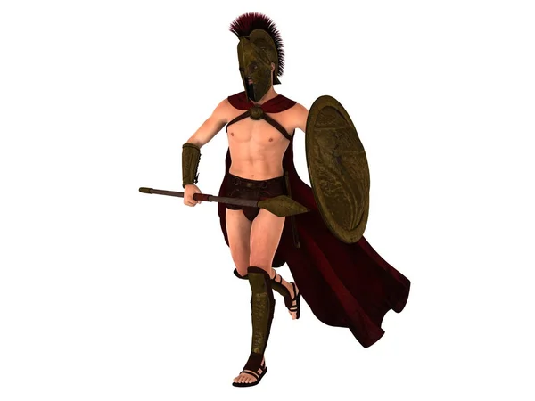 3D CG representación de un gladiador — Foto de Stock