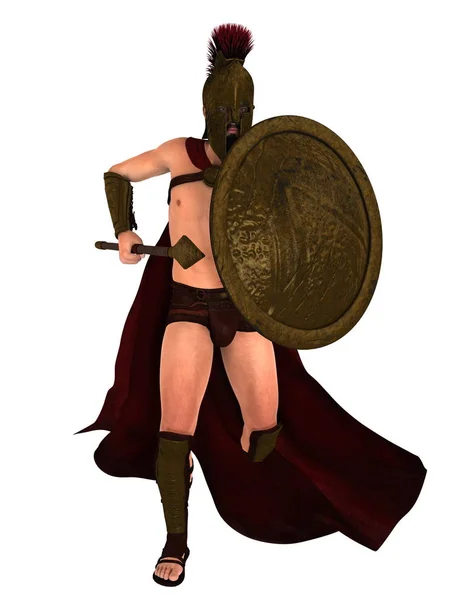 3D CG representación de un gladiador — Foto de Stock