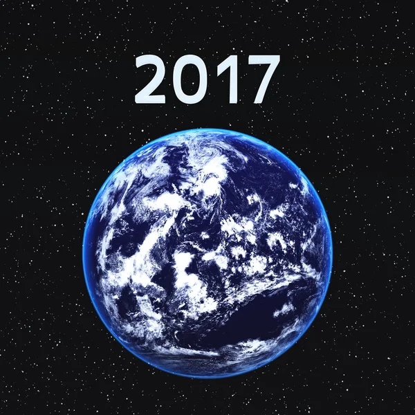2017 en de aarde — Stockfoto