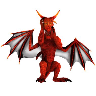 3d cg işleme bir ejderha