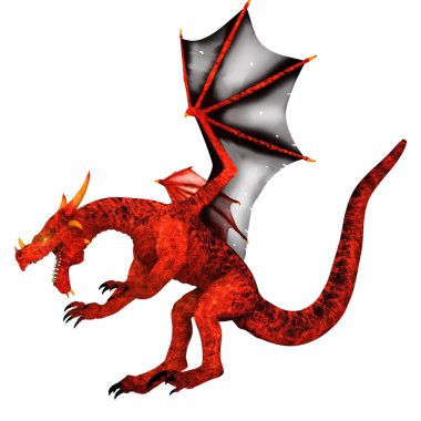 3d cg işleme bir ejderha