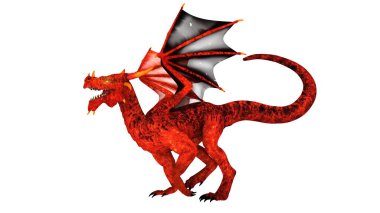 3d cg işleme bir ejderha