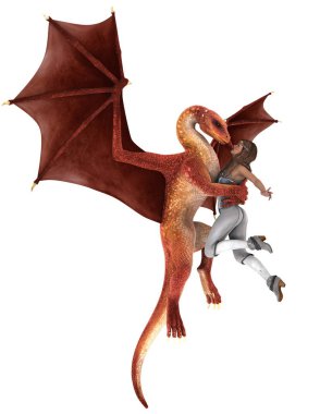 bir güzellik ve dragon 3d cg işleme
