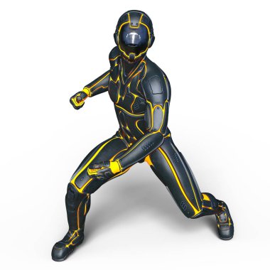 bir cyborg 3d cg render