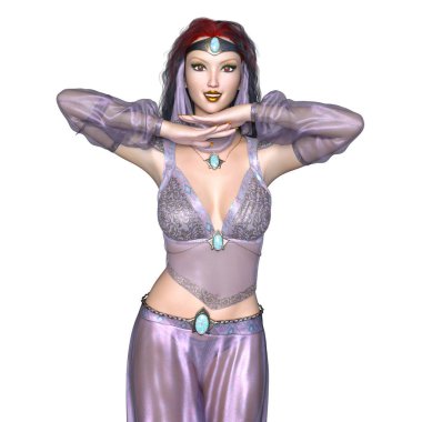 bir dansöz 3d cg render