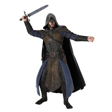bir şövalyenin 3d cg işleme