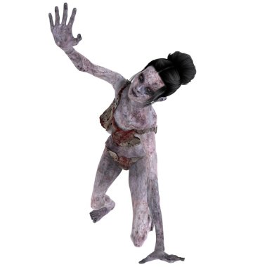 bir kadın zombi 3d cg işleme