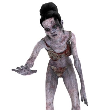 bir kadın zombi 3d cg işleme