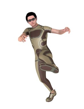 bir süper kahraman 3d cg render