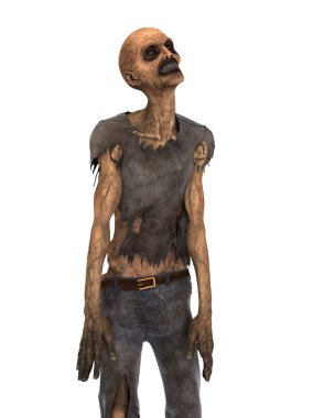 3d cg işleme bir zombi