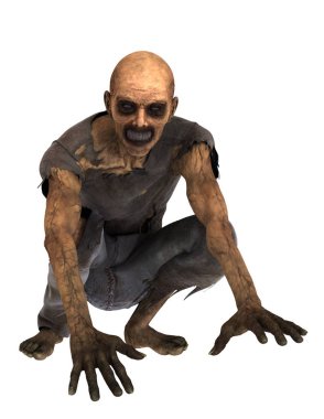 3d cg işleme bir zombi