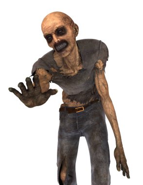 3d cg işleme bir zombi